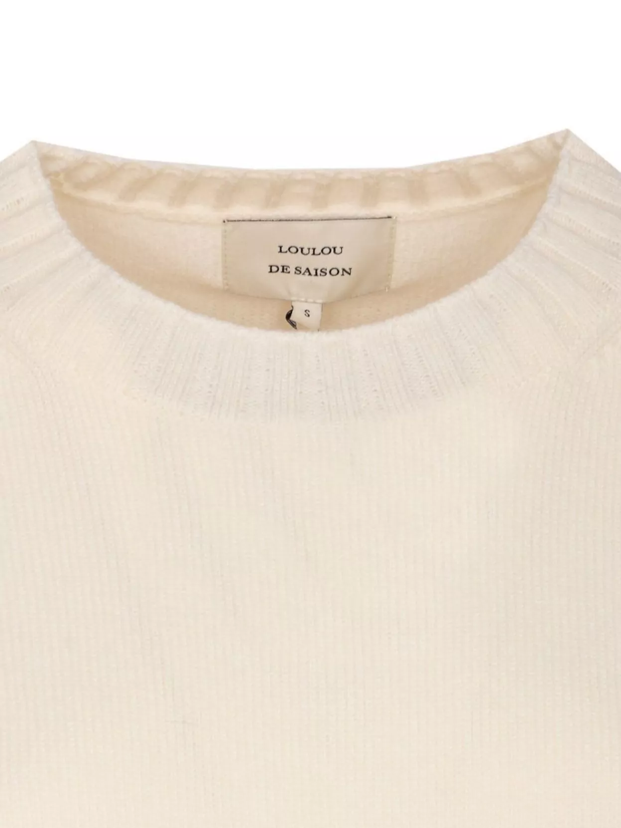 Loulou Studio Soft Knit Crewneck With Ribbed Cuffs And Hem