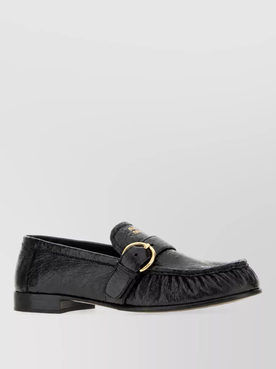 Miu Miu leather loafers