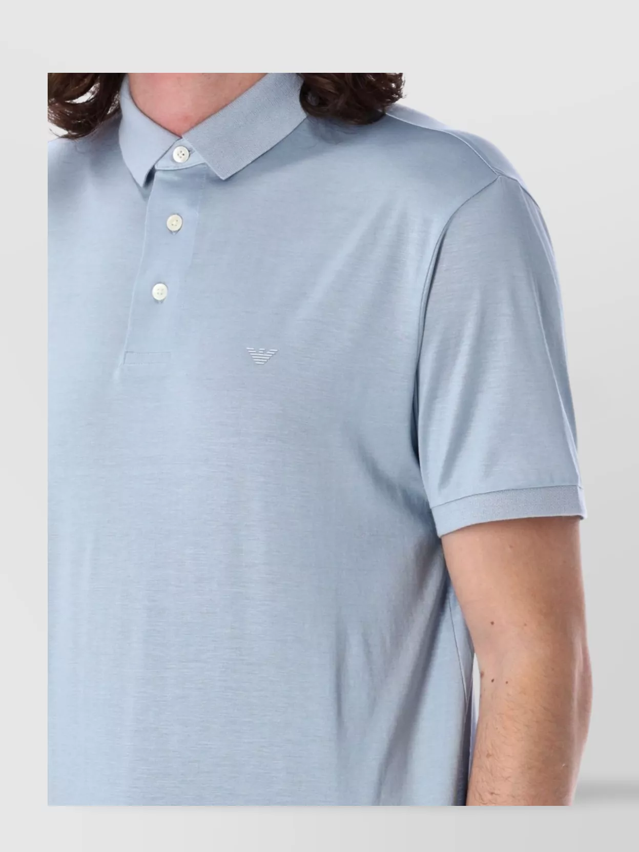 Emporio Armani Polo Collared Shirt Short Sleeves