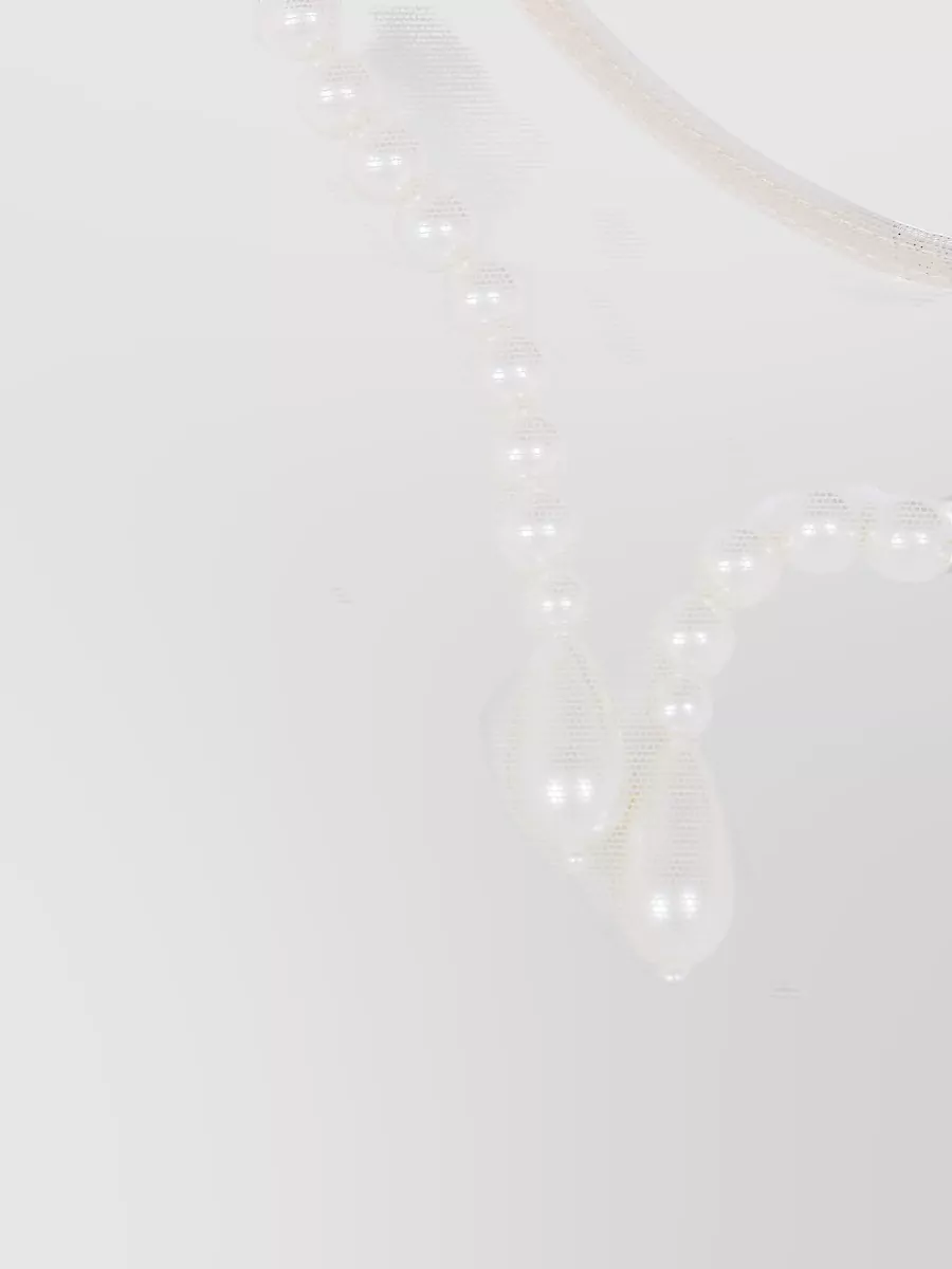 Simone Rocha Layered Midi Dress Pearl Embroidery