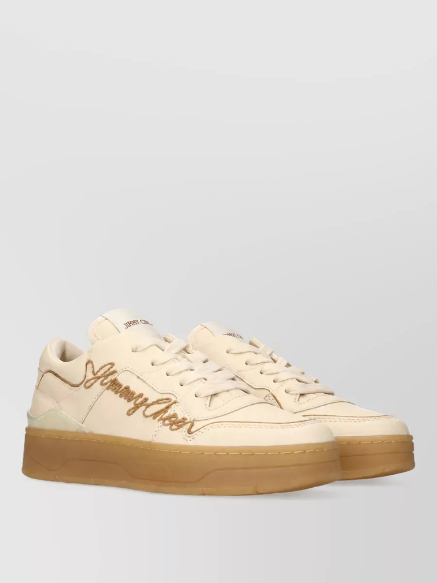 Jimmy Choo Leather Low Top Sneakers
