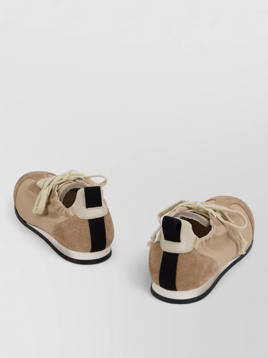 Uma Wang Leather Lace-Up Sneakers