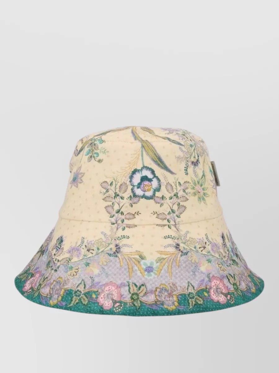 Zimmermann Printed Linen Bucket Hat