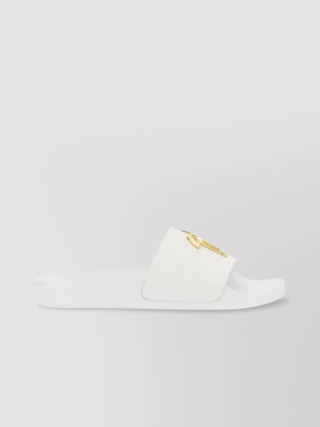 GIUSEPPE ZANOTTI SLIDE SANDAL WITH FLAT SOLE AND OPEN TOE