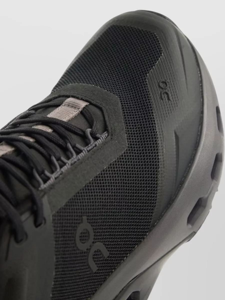 On Running Lace Up Shoes Mesh Panels Pull Tab