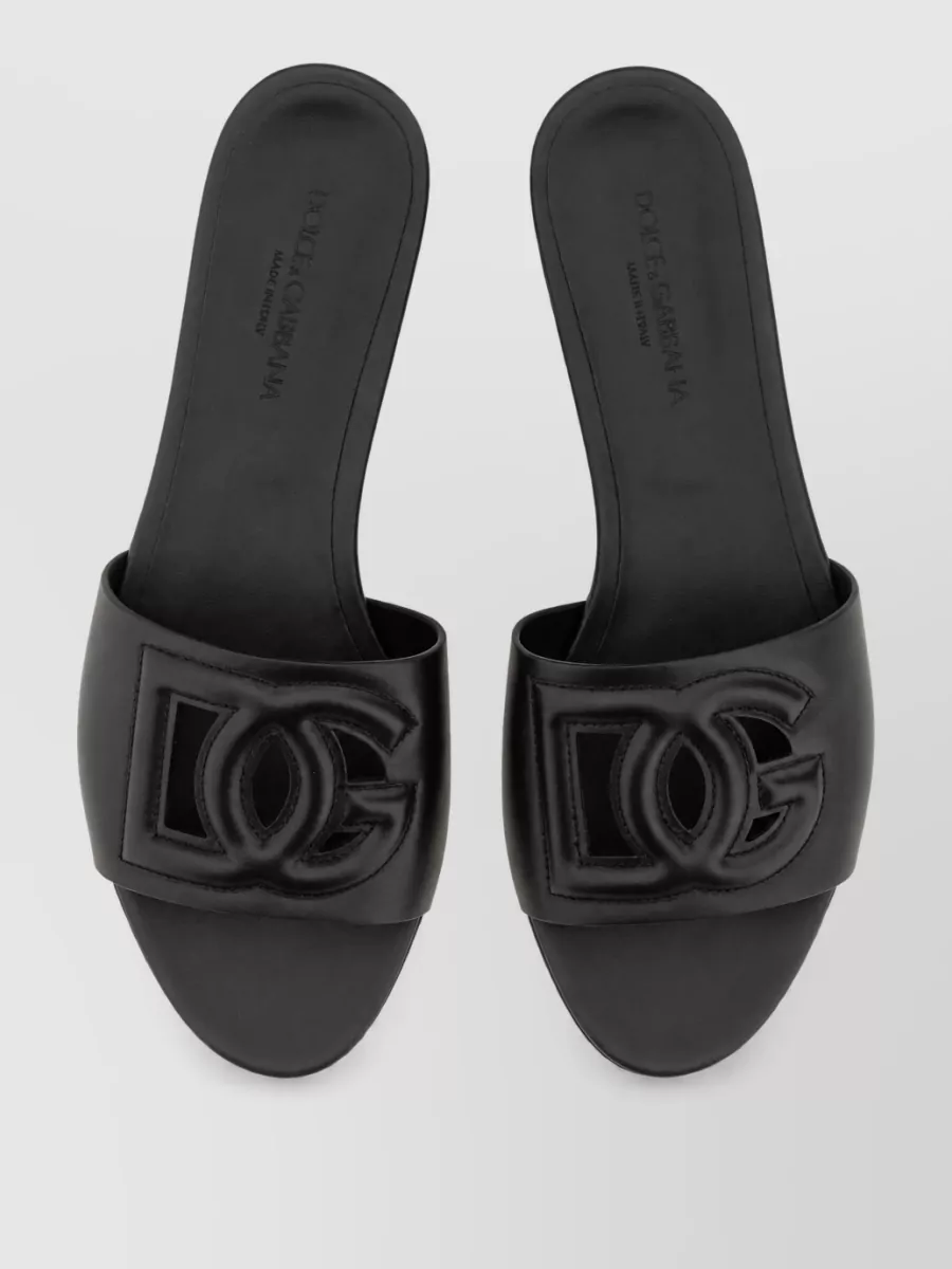 Dolce&Gabbana Leather Slide Mules