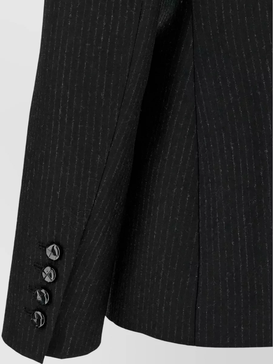 Blazé Milano Virgin Wool Pinstripe Double-Breasted Blazer
