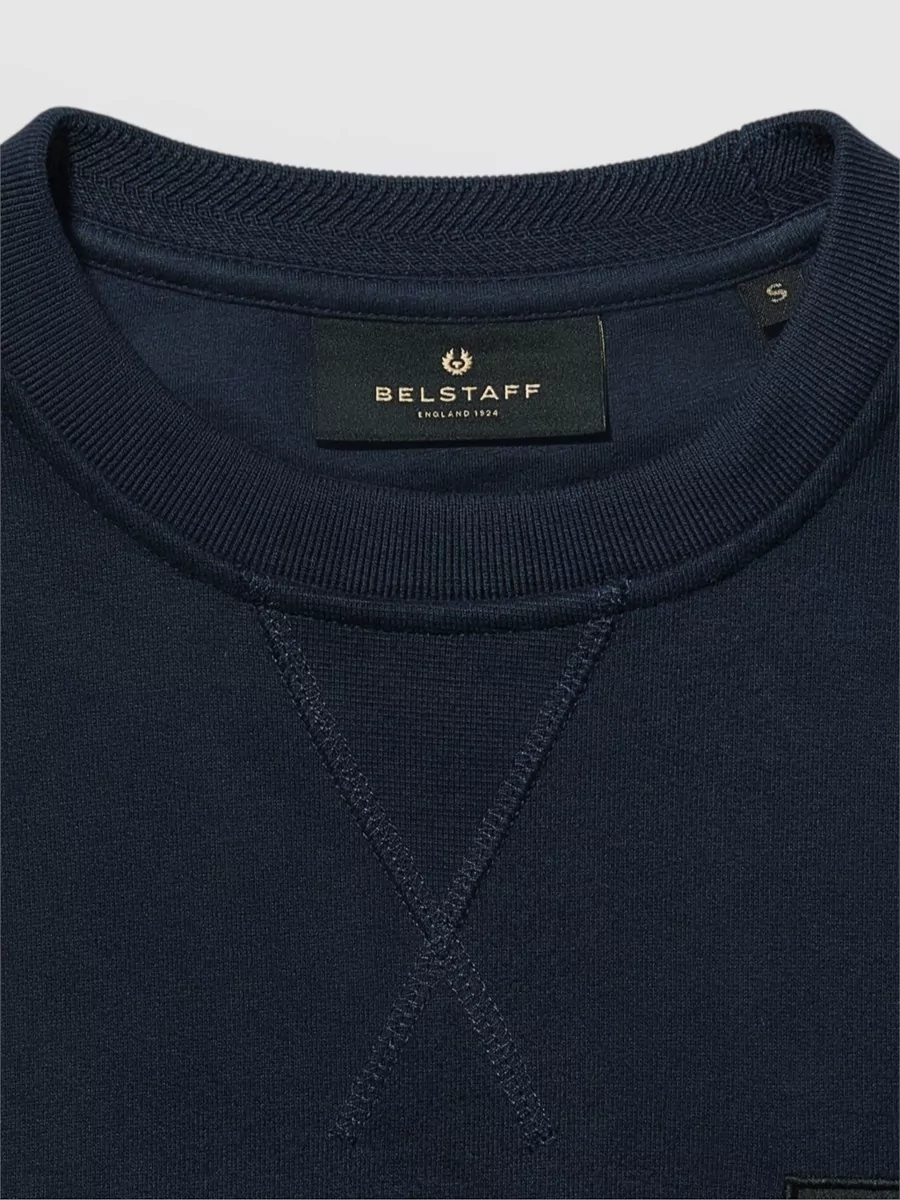Belstaff Cotton Ribbed Crew-Neck Sweatshirt