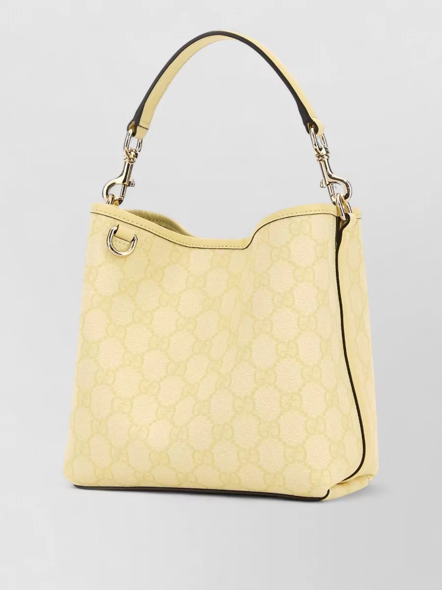 Gucci Gg Enblem Printed Canvas Shoulder Bag
