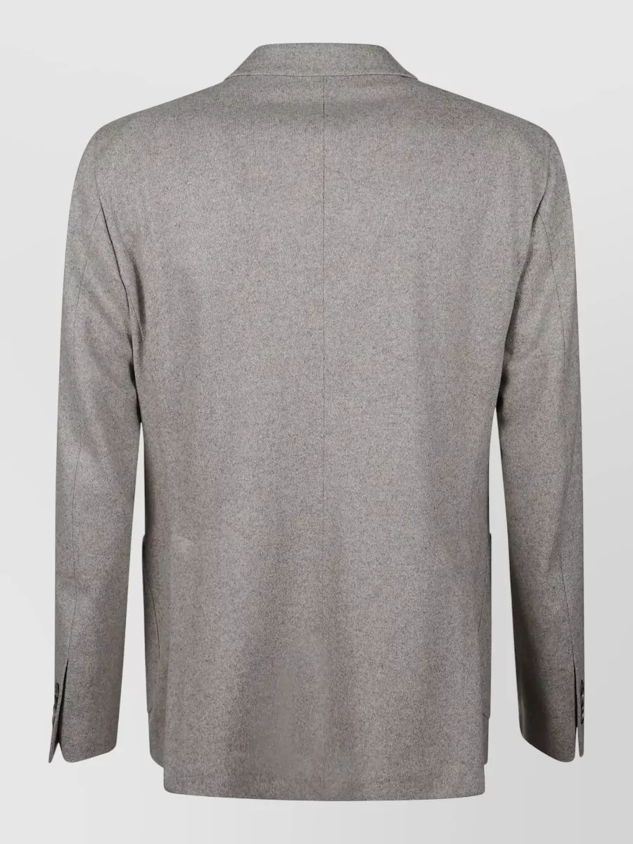 Tagliatore Jersey Jacket With Notch Lapel And Pockets