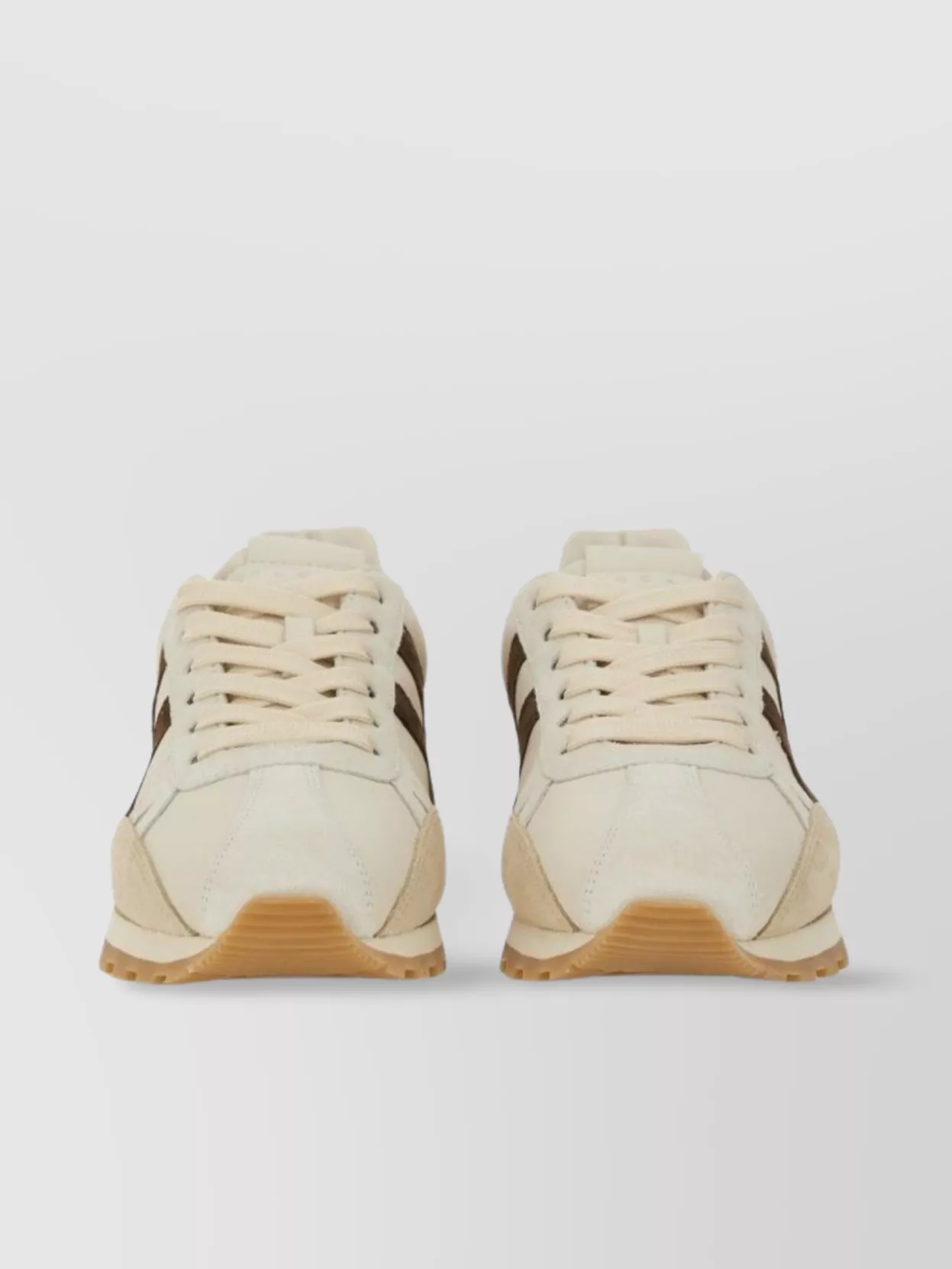 Hogan Low-Top Rubber Sole Sneakers With Contrast Stripe