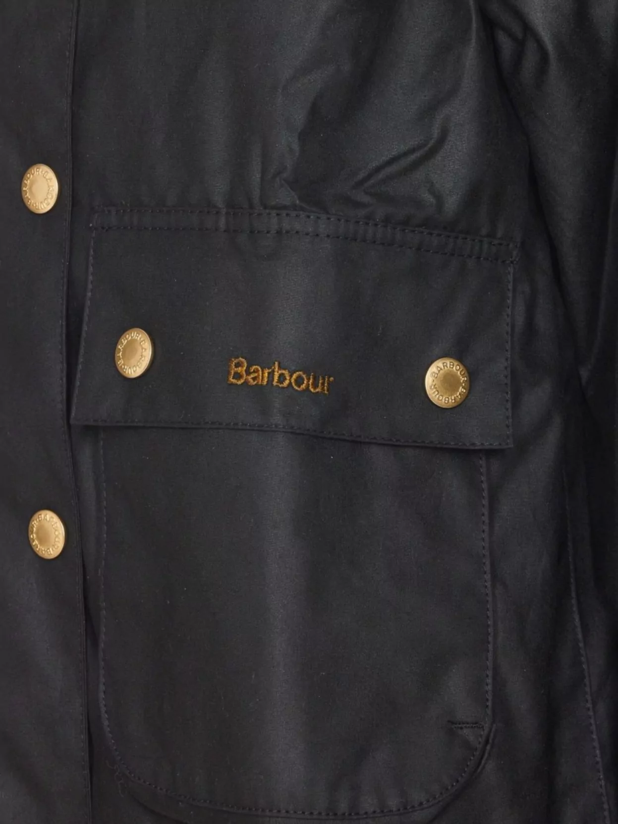 Barbour Reighton Wax Jacket Corduroy Collar