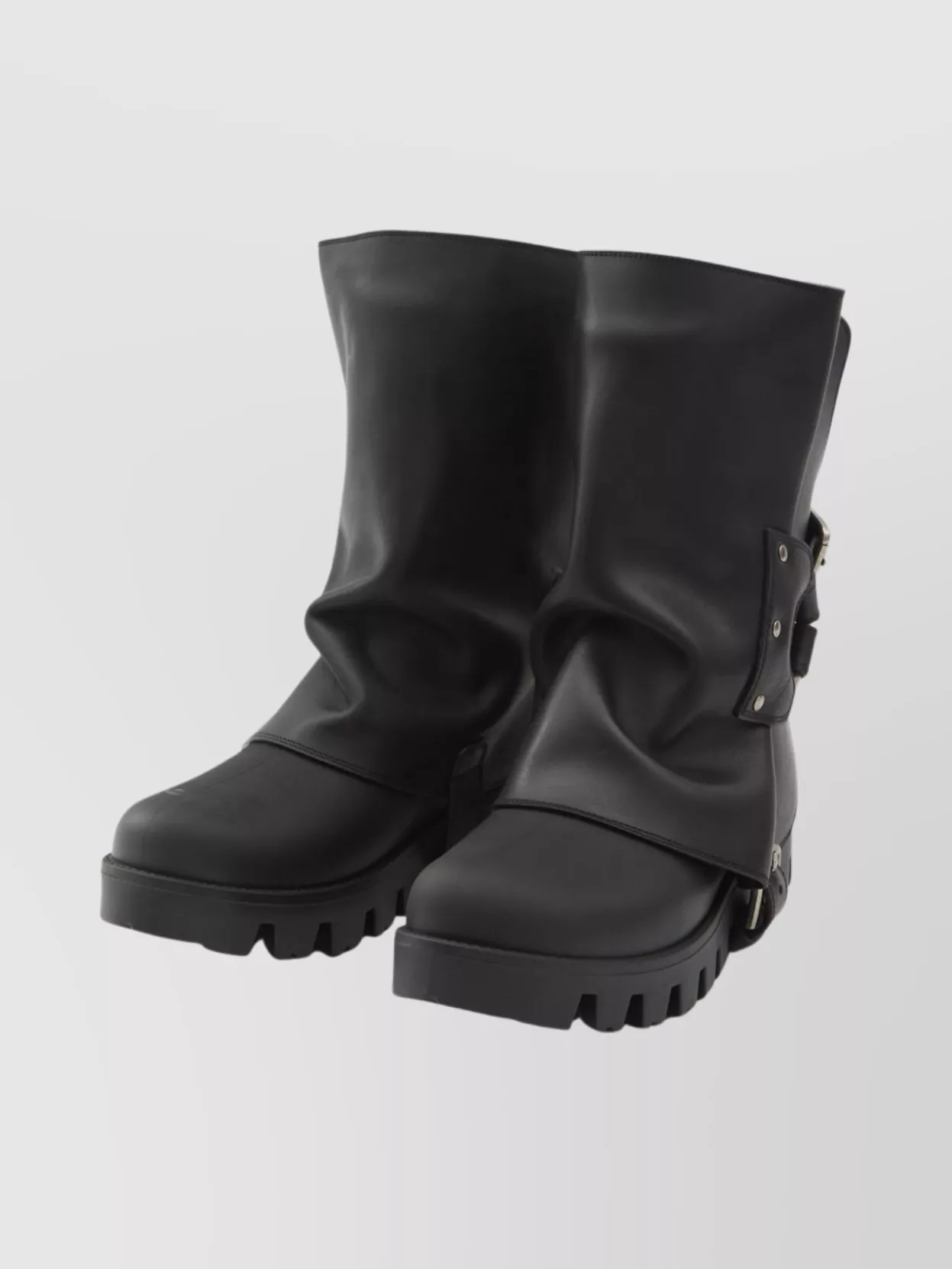 Dolce&Gabbana Rubber And Leather Ankle Boot