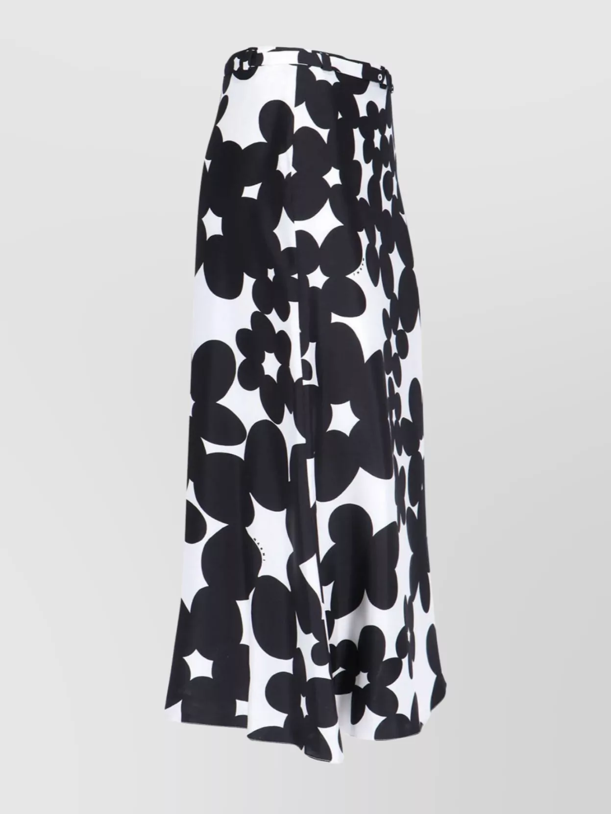 Marni Floral Pattern High Waist A-Line Skirt