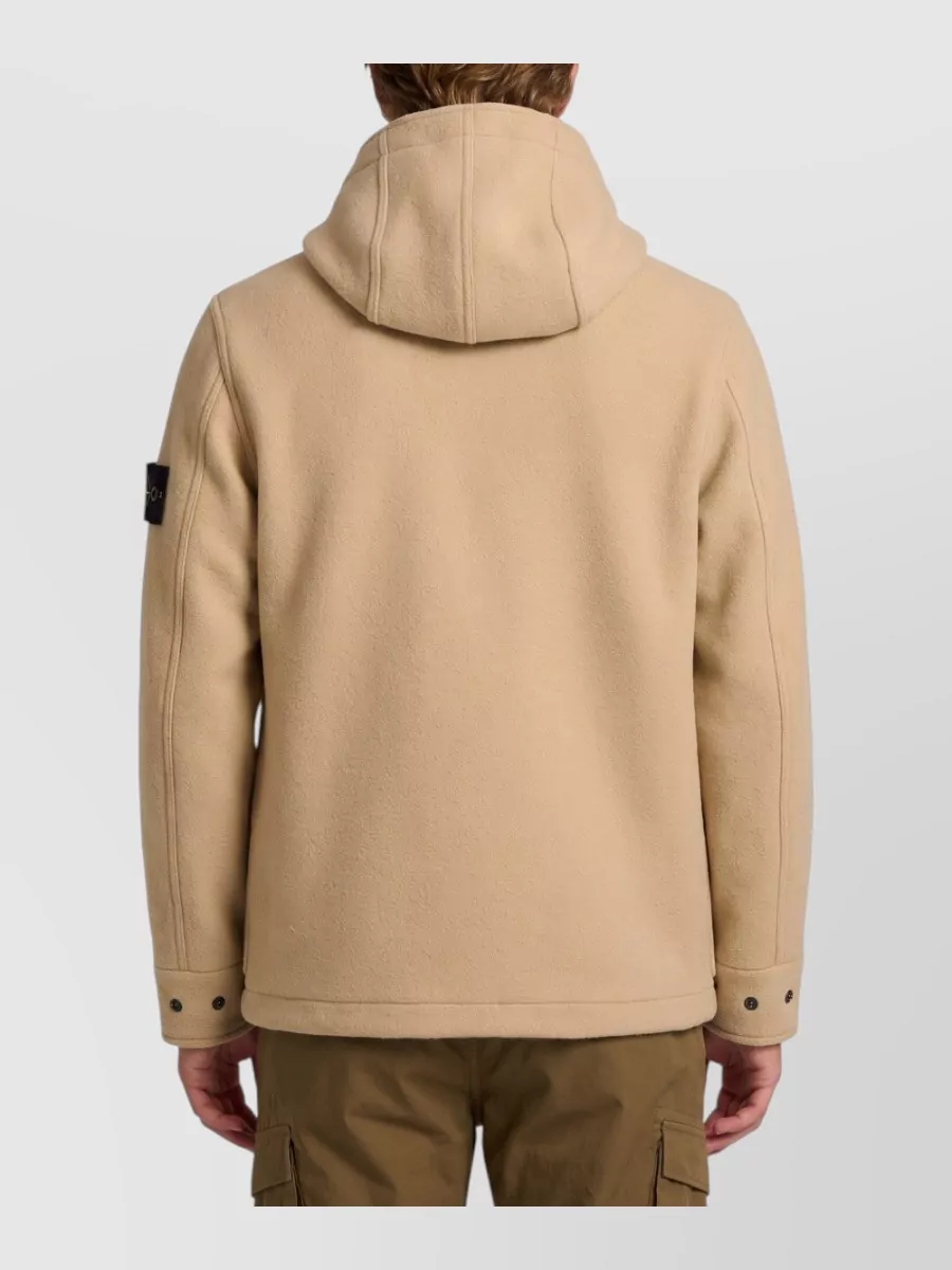 Stone Island Cashmere Hooded Short Jacket