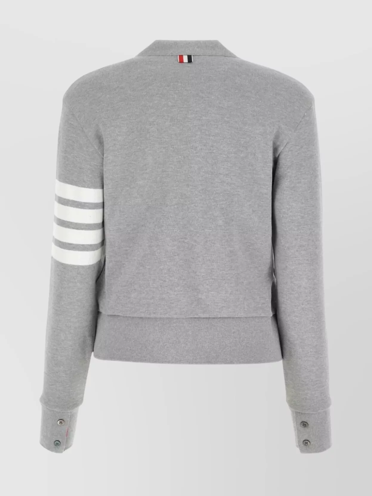 Thom Browne Striped Cotton V-Neck Cardigan Pockets