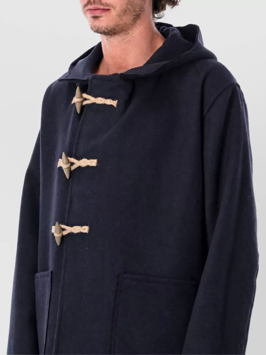 Fortela Wool Hooded Duffle Coat