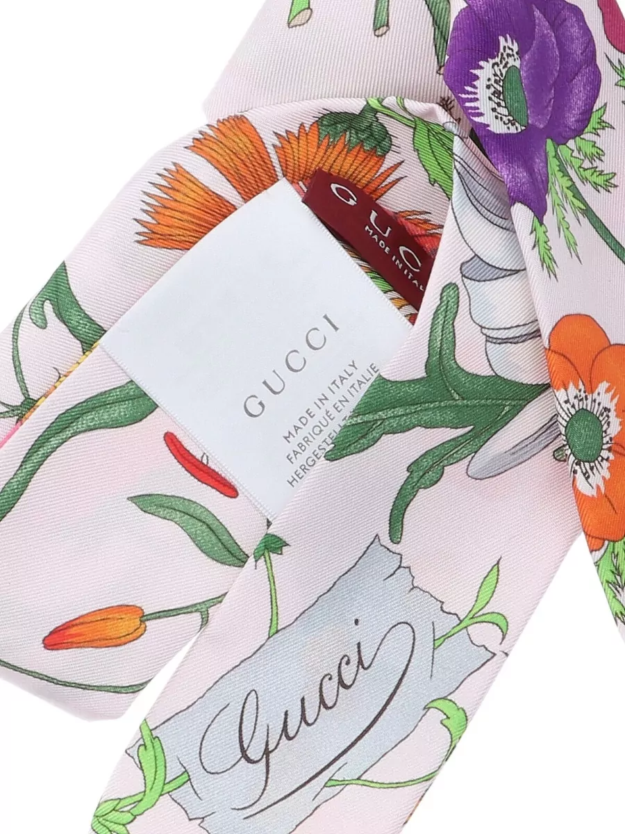 Gucci Silk Floral-Print Scarf