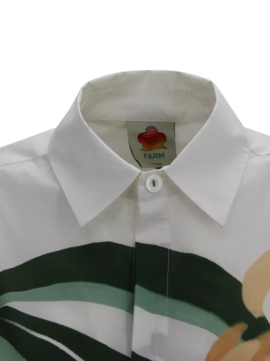 Farm Rio Floral Print Long-Sleeve Shirt