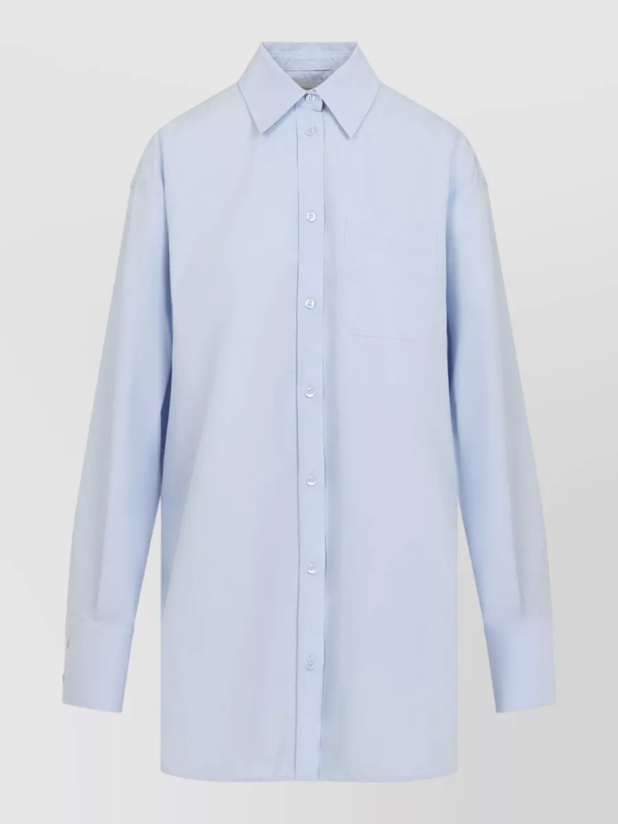 Sportmax Crystal-Embellished Long-Sleeve Long Shirt