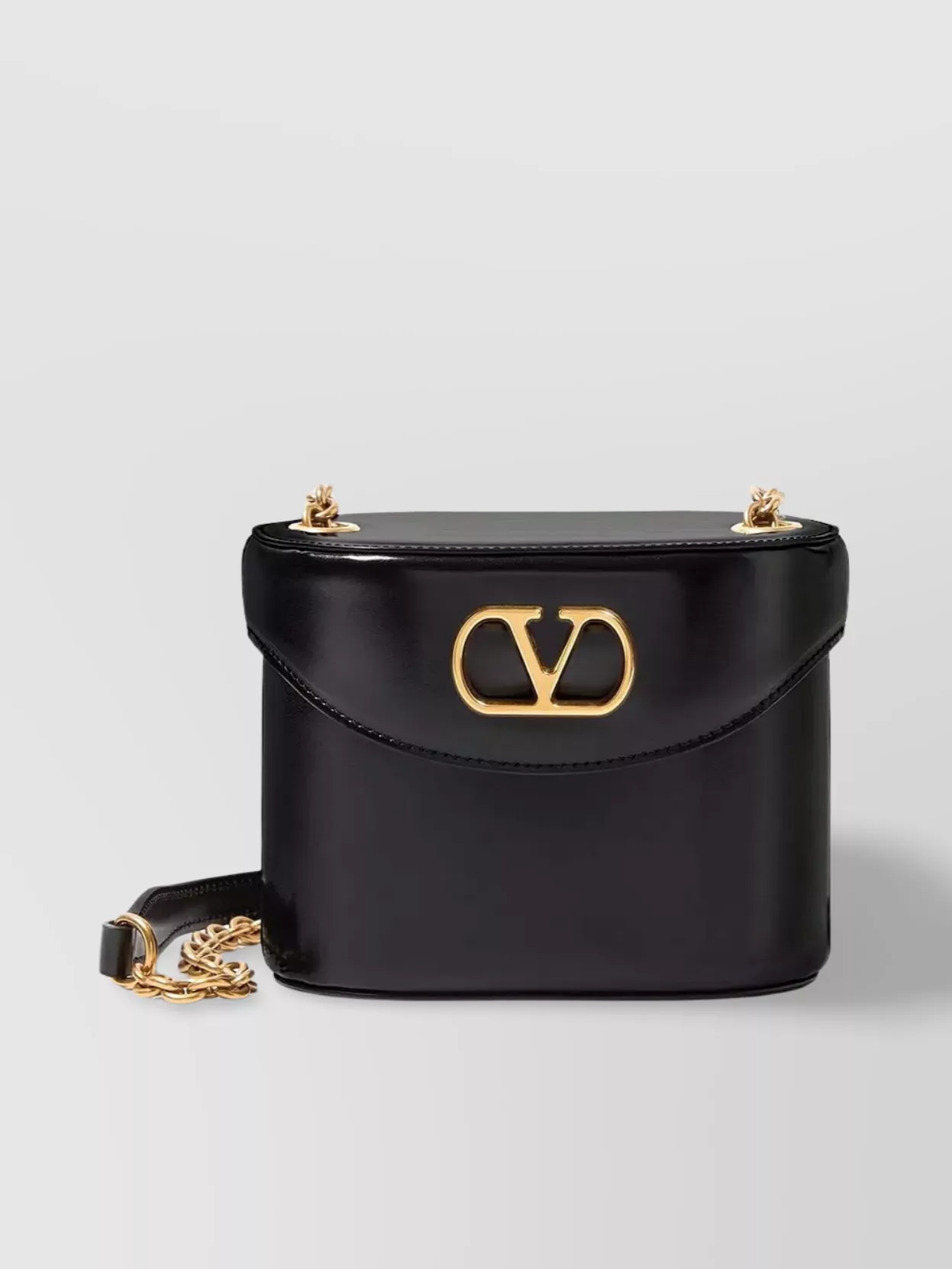 Valentino Chain Strap Top Handle Gold-tone Hardware Shoulder Bag