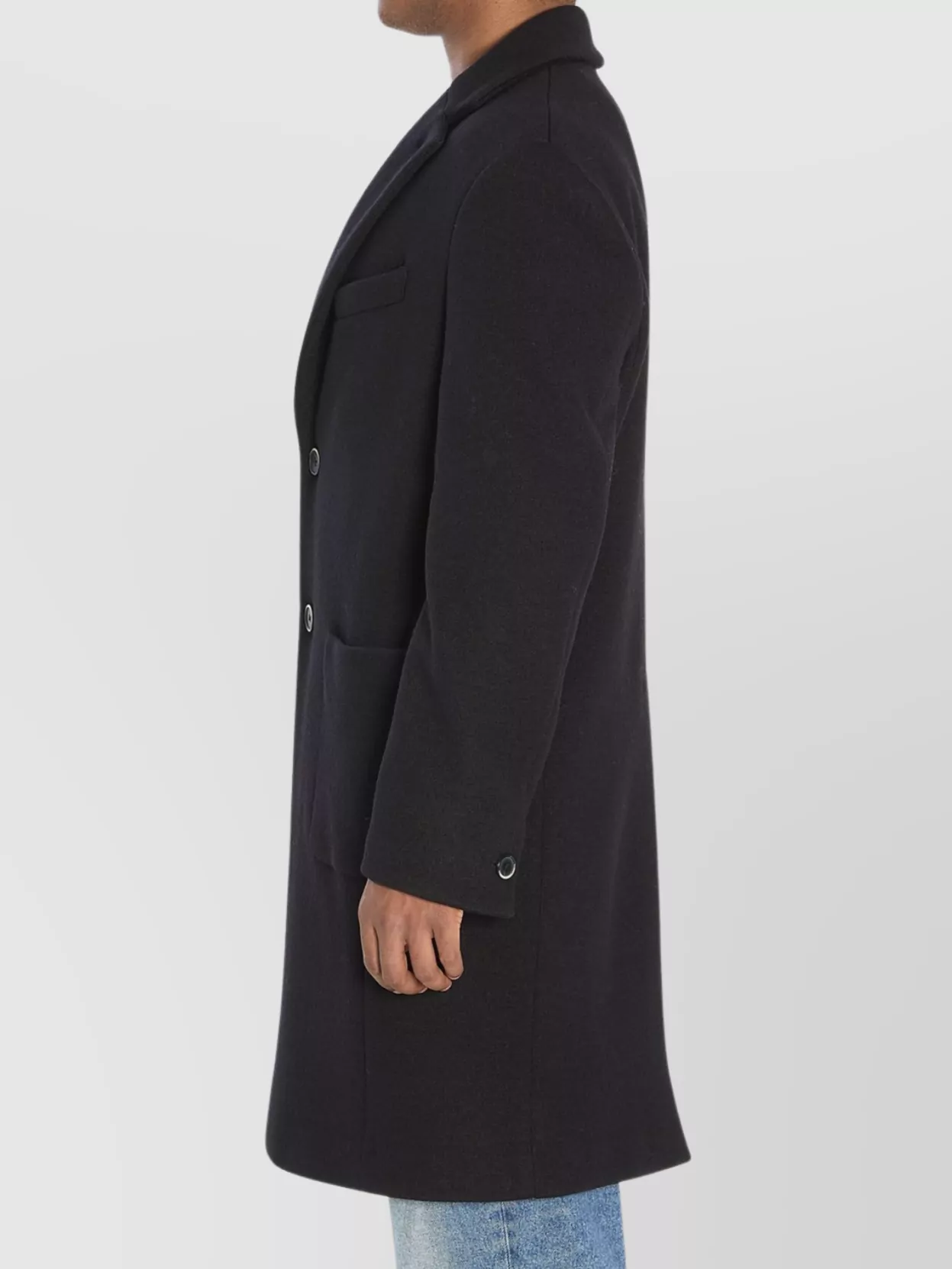 Barena Lanoso Coat Wool Peak Lapels