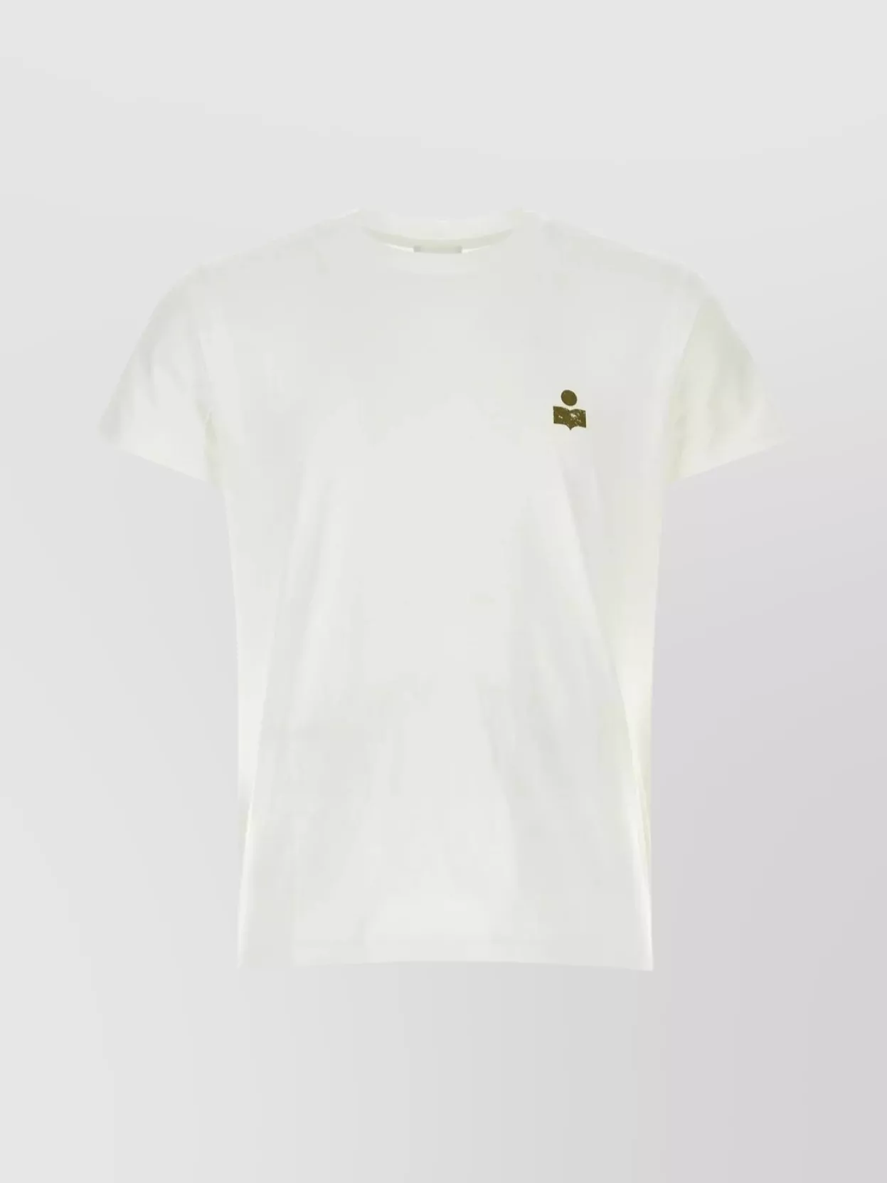 Shop Isabel Marant Glitter Detail Cotton Crew-neck T-shirt