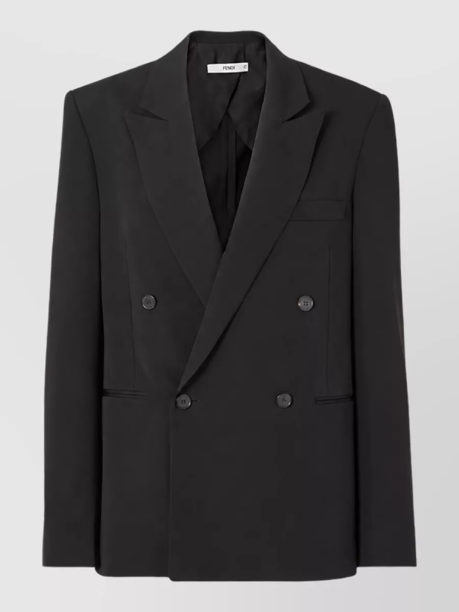 Fendi virgin wool double-breasted blazer