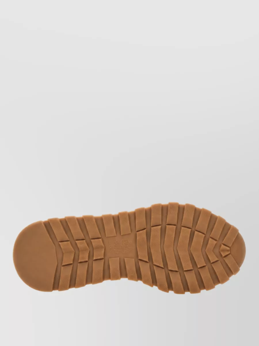 Brunello Cucinelli Leather Lace-Up Sneakers