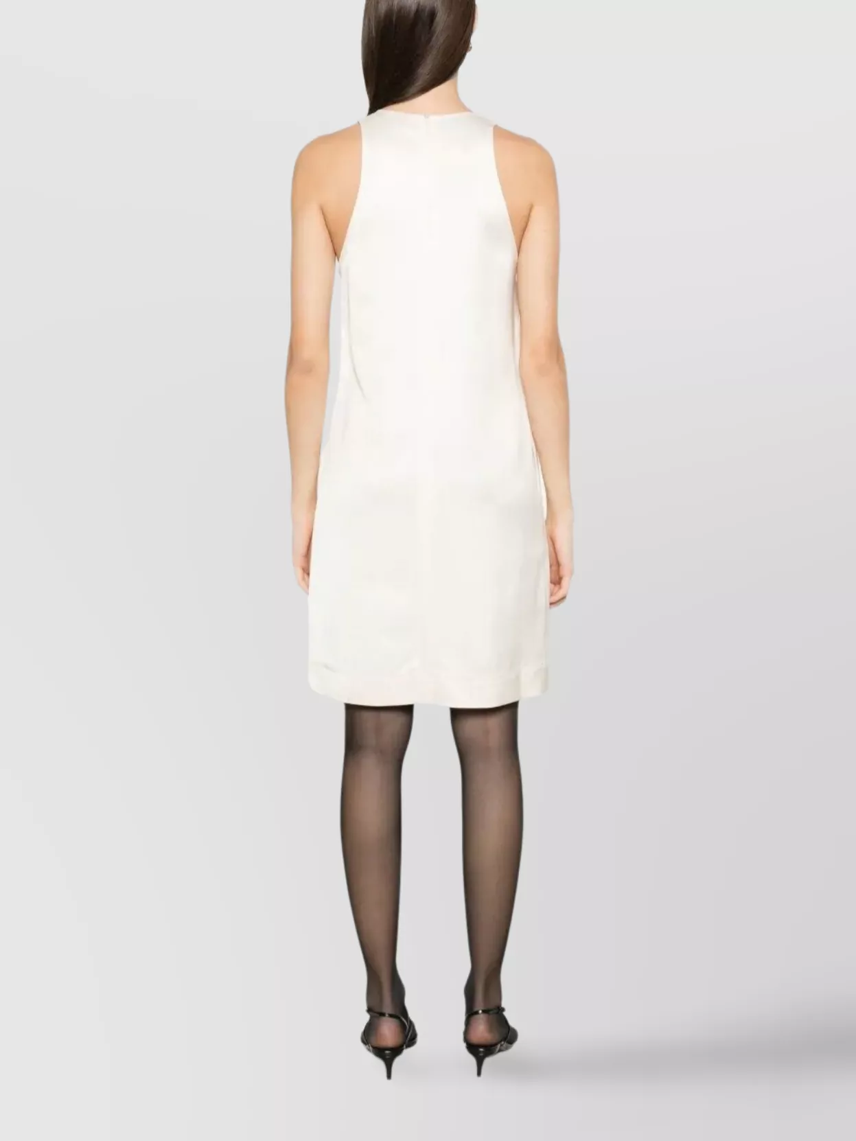 Totême Flared Scoop-Neck Dress Side Pockets