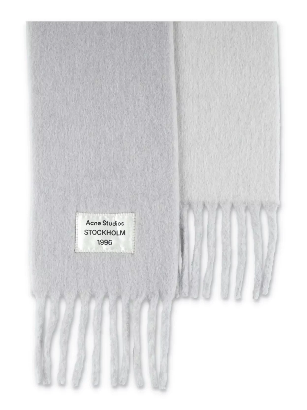 Acne Studios Soft Wool Scarf Fringed Edges