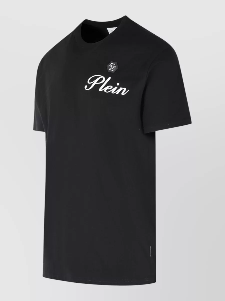 Philipp Plein Cotton Crew Neck T Shirt Embroidered