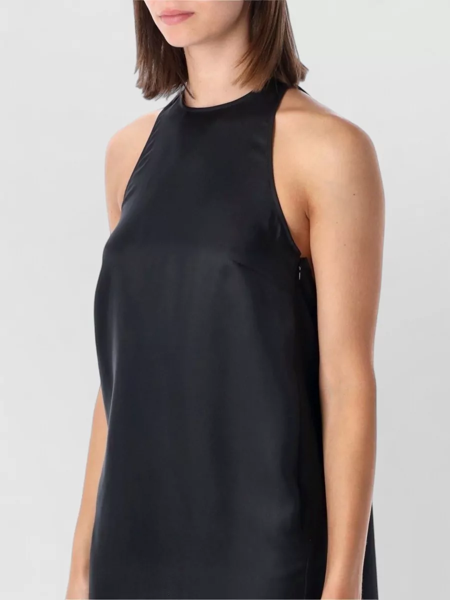 Loulou Studio Silk Halterneck Sleeveless Mini Dress