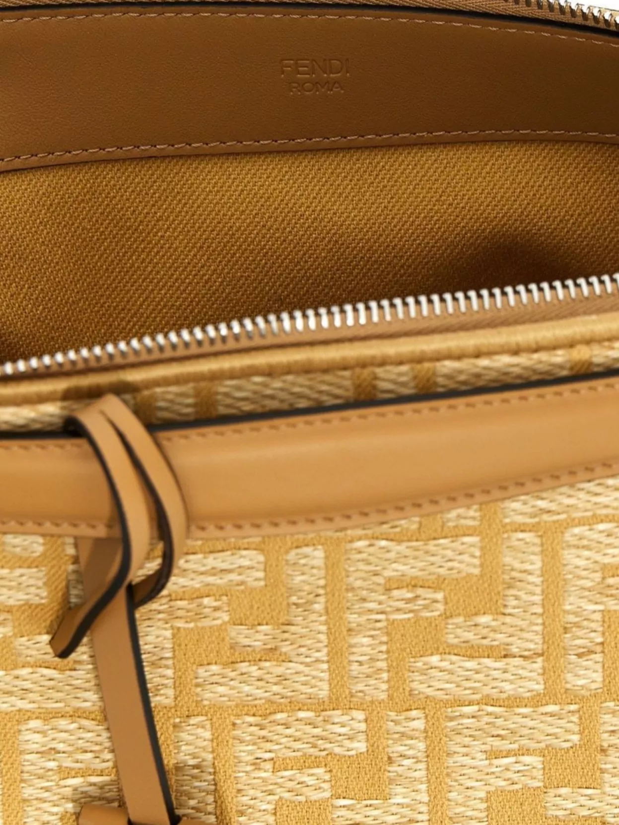 Fendi Soft Medium Tote Bag With Textured Pattern