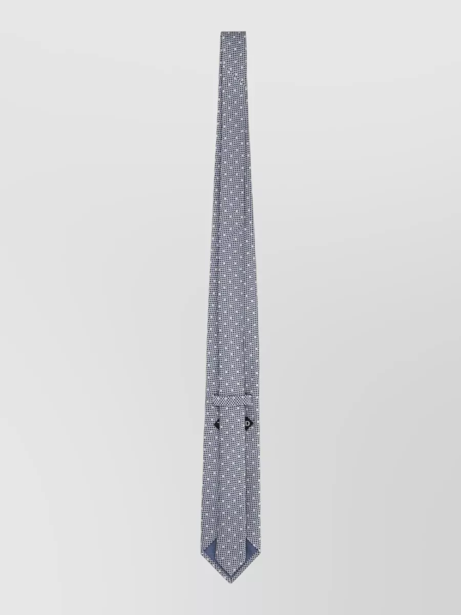 Tom Ford Silk Tie Slim Shape Textured Fabric