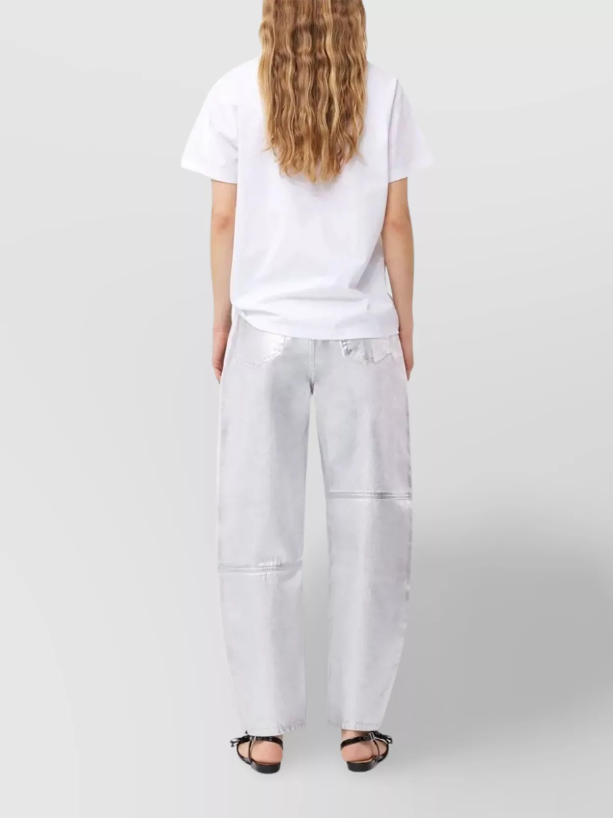 Ganni Crew Neck Lemon Graphic T-Shirt