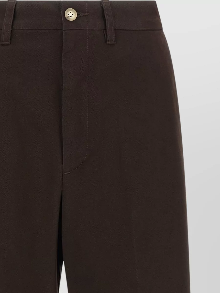 Polo Ralph Lauren Cropped Flared Pleated Chinos