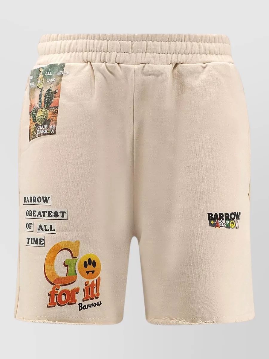 Barrow Printed Cotton Chino Shorts