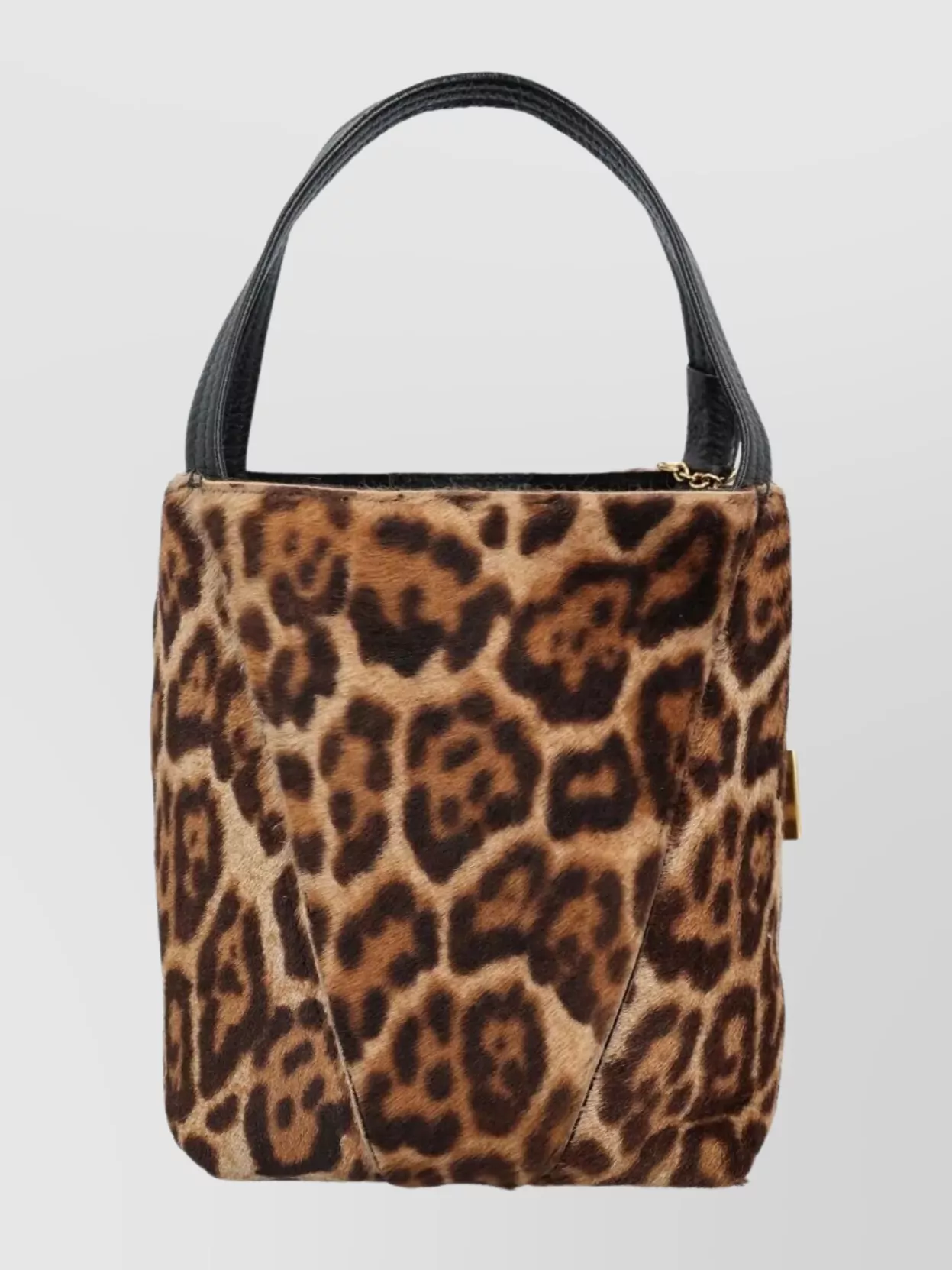 Chloé Leopard Print Shoulder Bag With Chain Detail