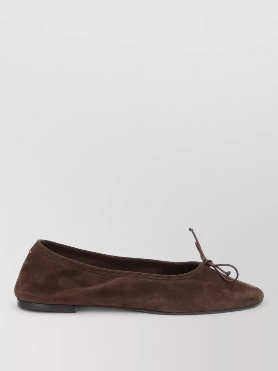 Aeyde Suede Leather Ballerina Flats