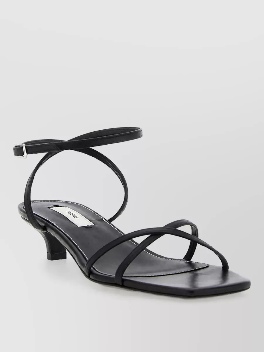 Totême Leather crossover mules