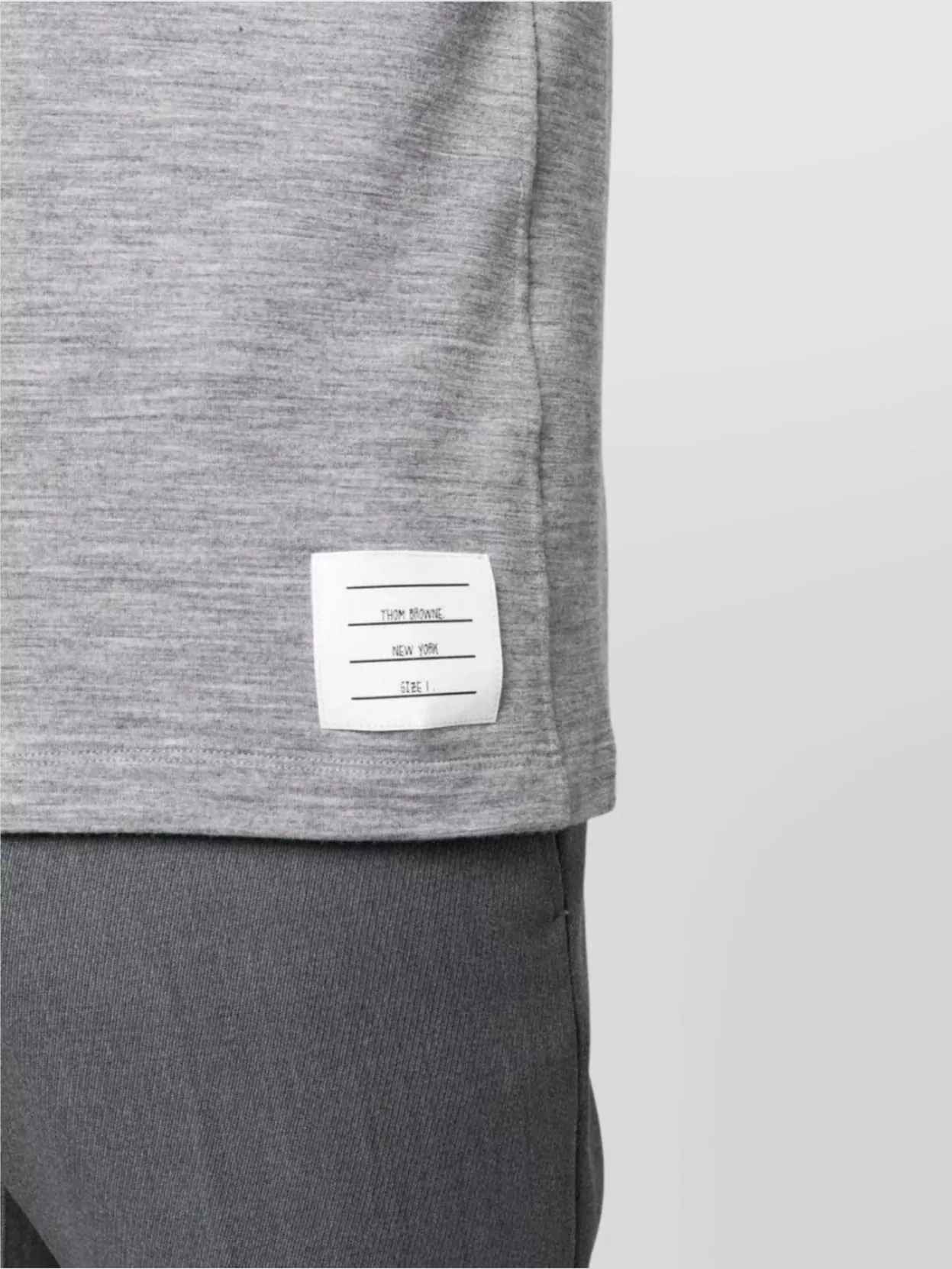 Thom Browne Wool Crew Neck T-Shirt