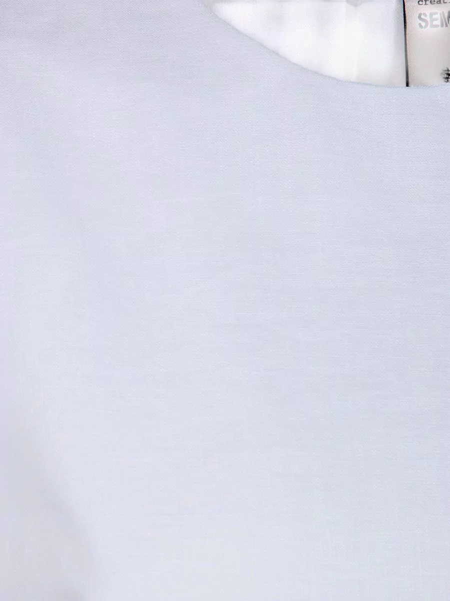 Semicouture Linen Short Dress
