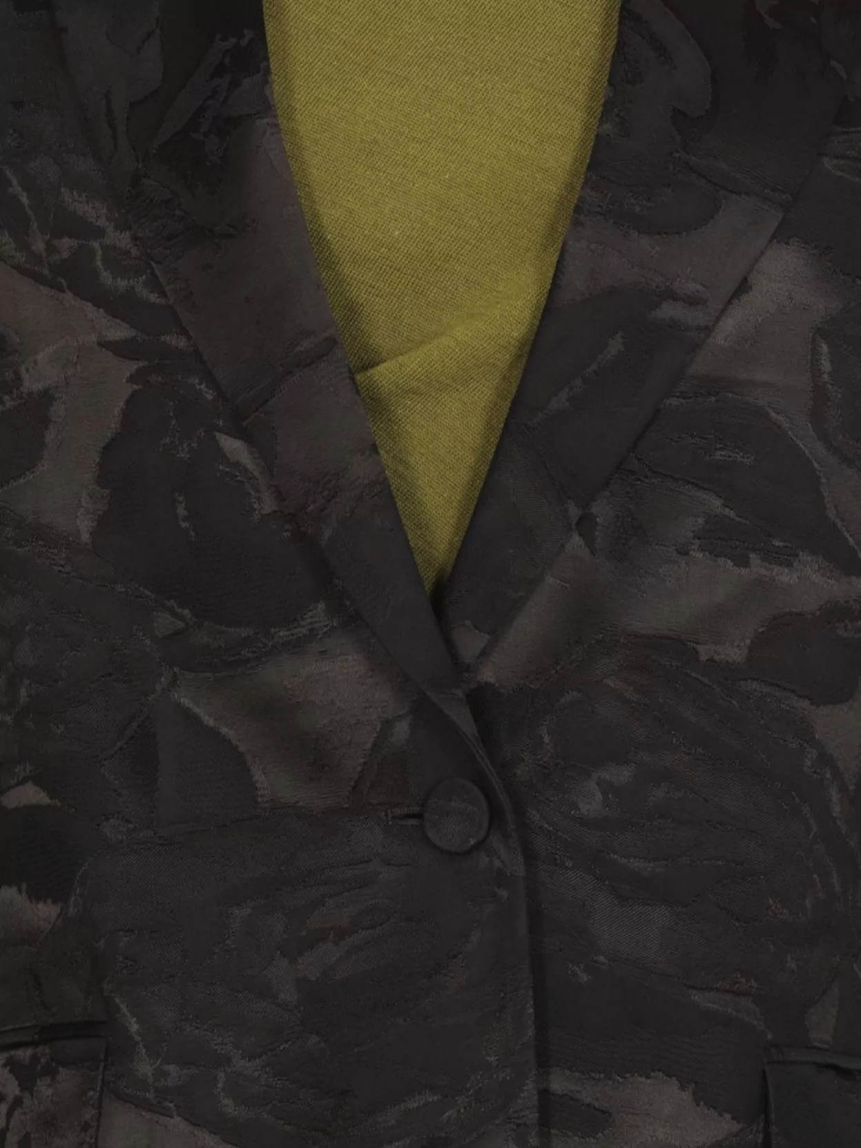 Dries Van Noten Blazer Satin Floral Pattern