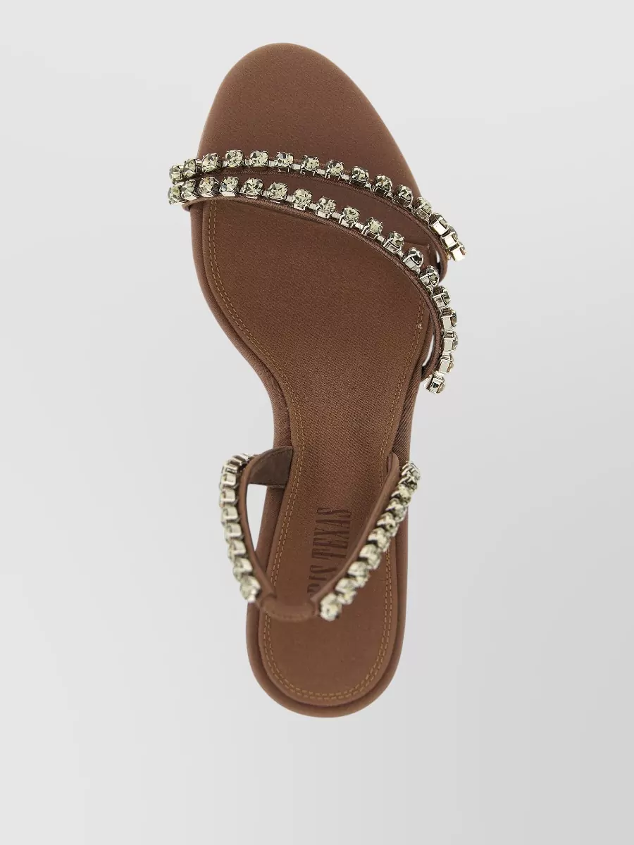 Paris Texas Crystal-Embellished Slingback Sandals