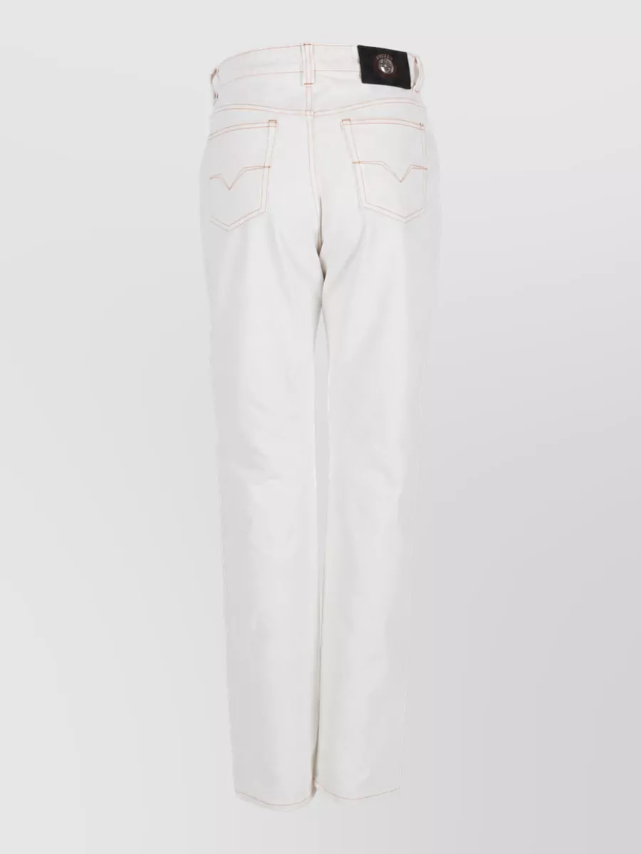 Versace High-Rise Straight-Leg Jeans
