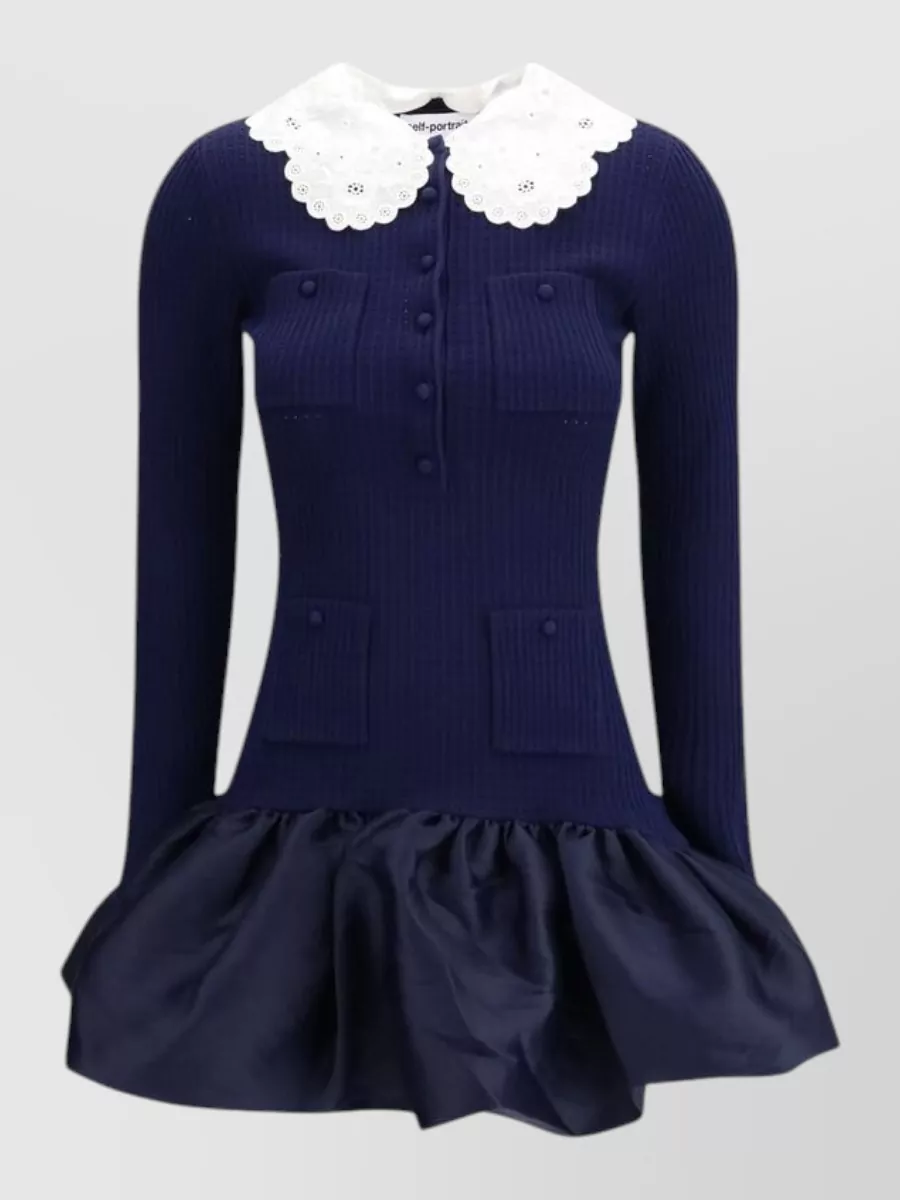 Self-Portrait viscose mini dress