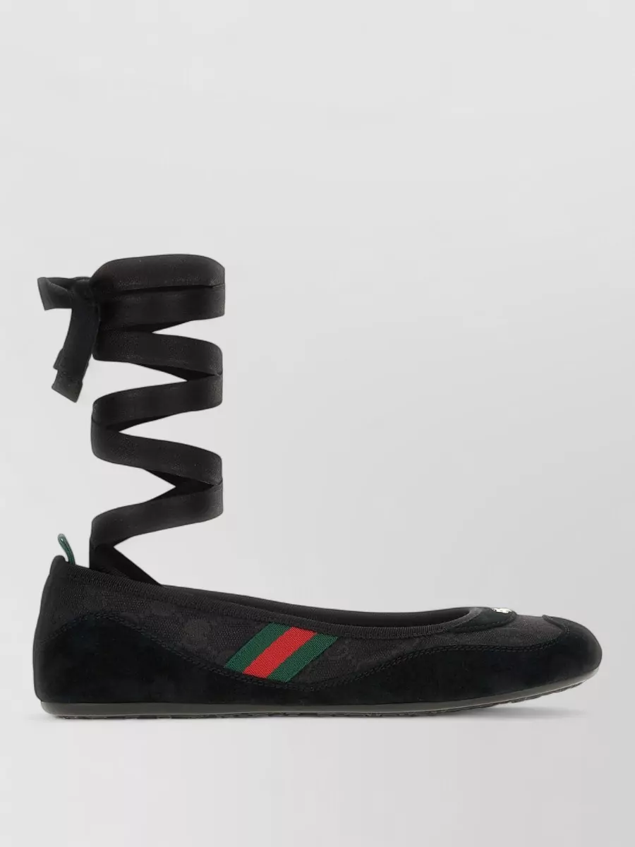 Gucci suede leather ballerina shoes