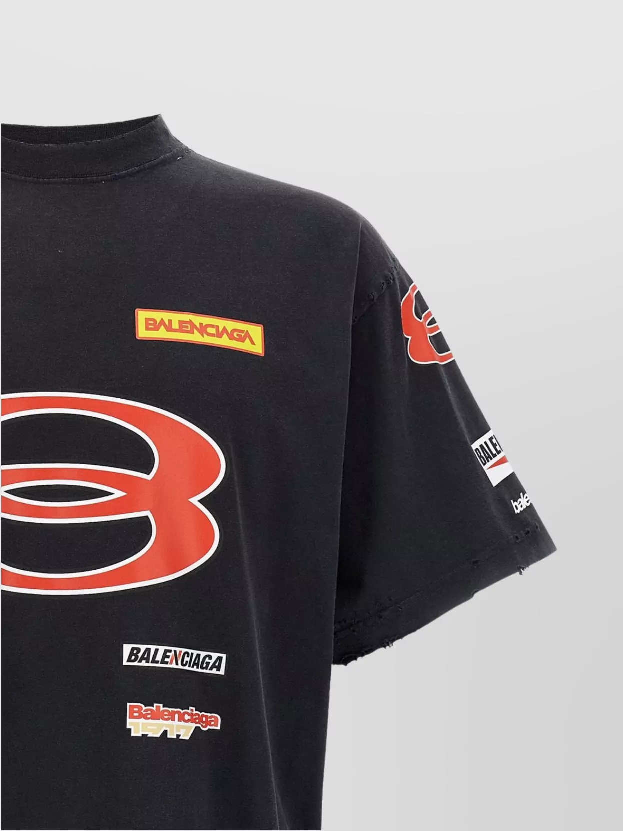 Balenciaga Sponsor Logos Oversize T-Shirt