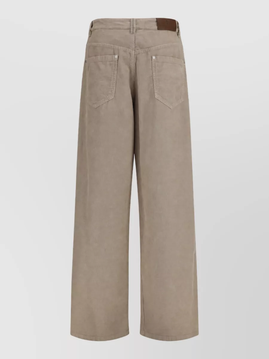 Brunello Cucinelli ribbed straight-leg pants